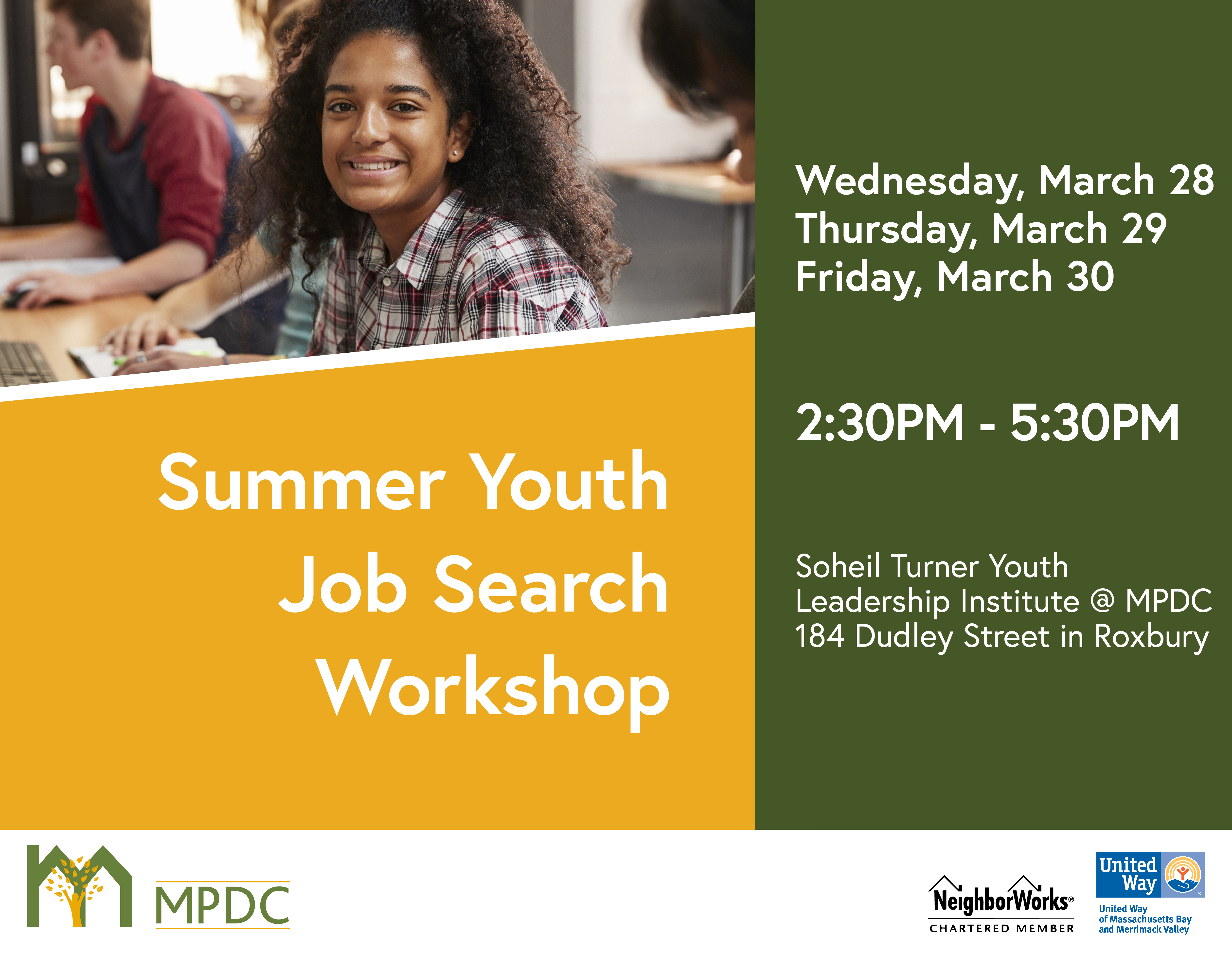 summer youth jobs search workshop madison park development corporation summer job search