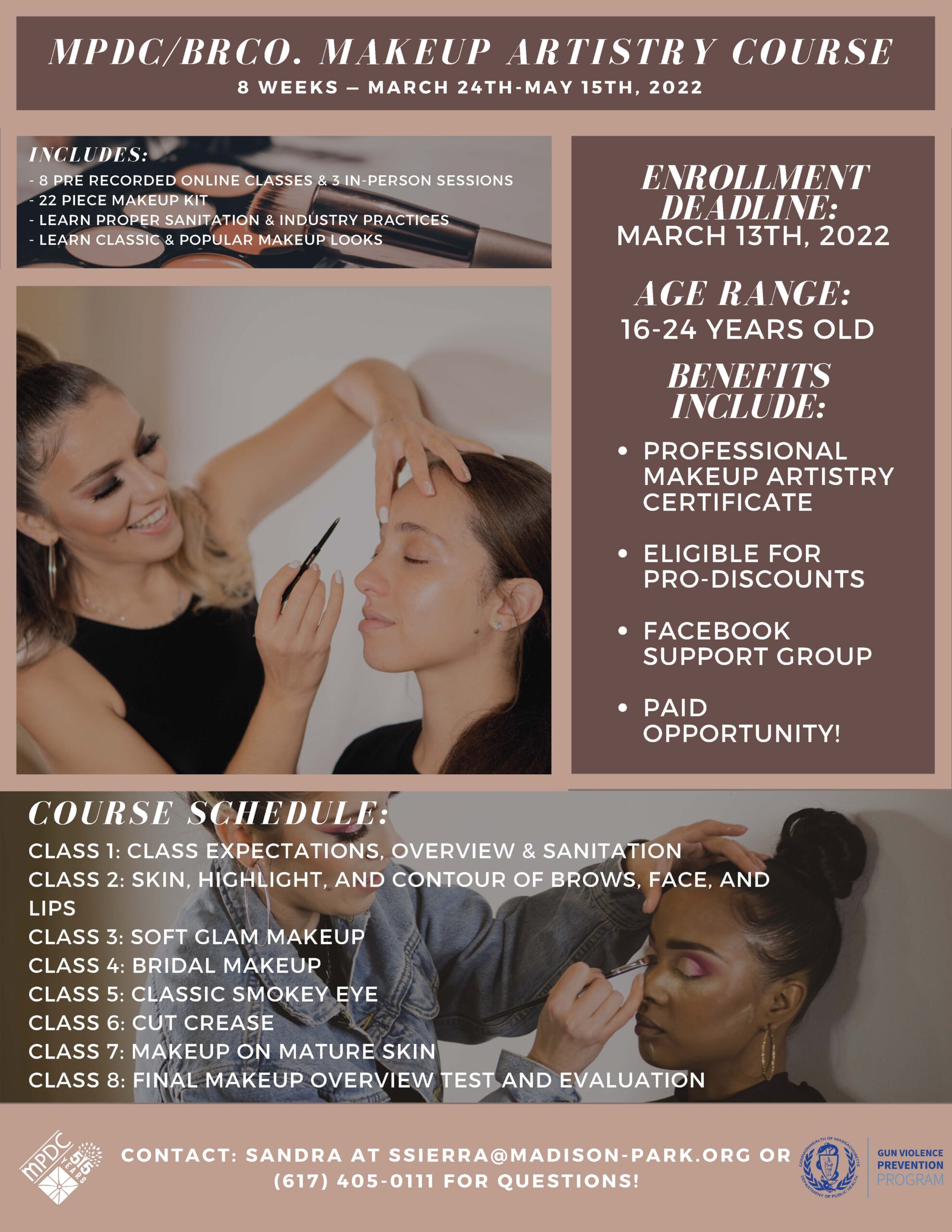 OEP Makeup Artistry Course - Madison Park Development