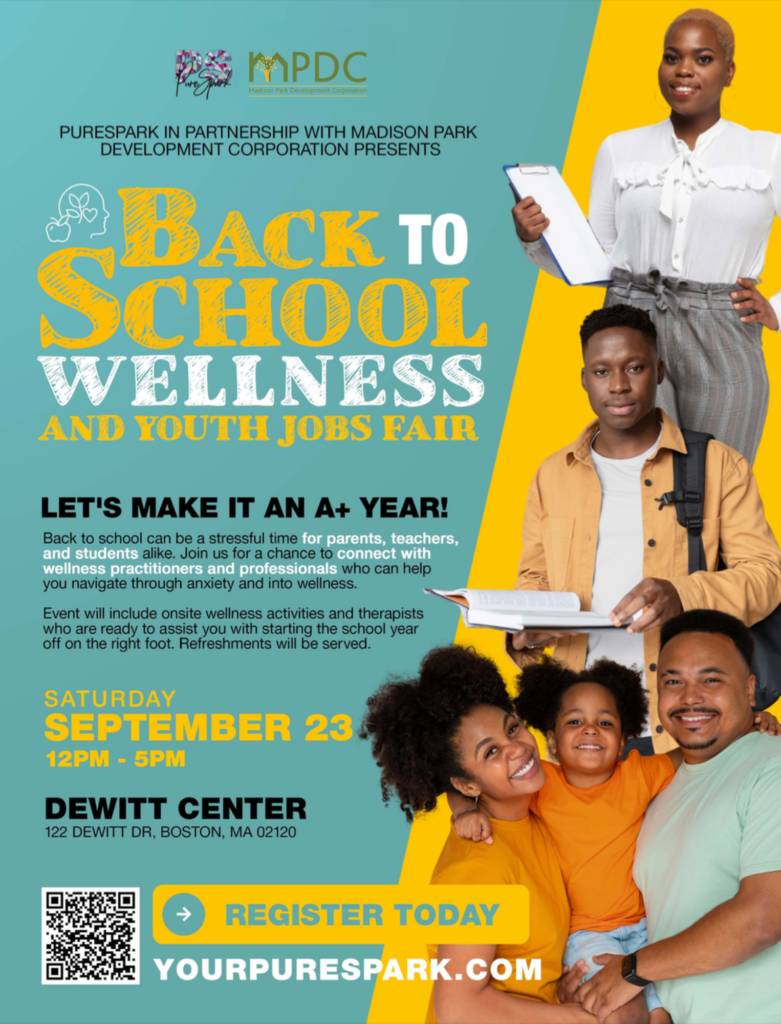 Back to School Wellness and Youth Jobs Fair Hosted by PureSpark