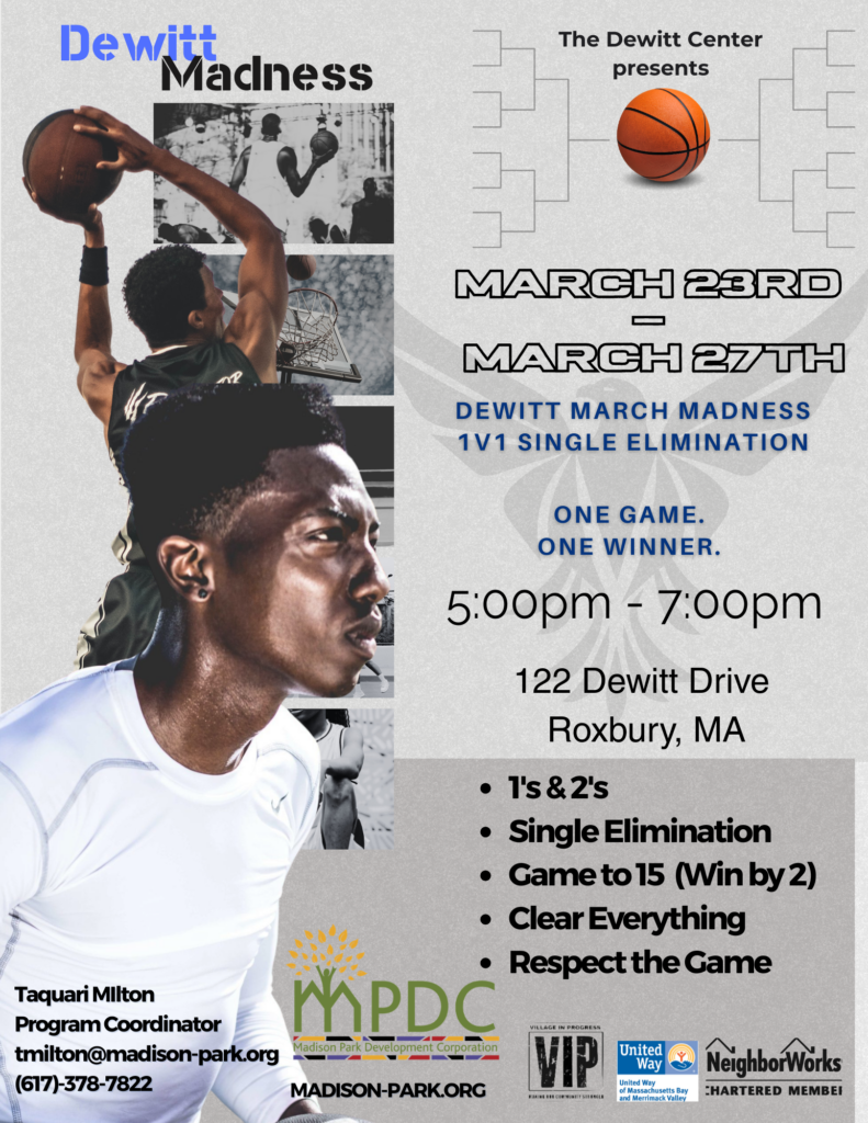 Dewitt March Madness Basketball Tournament 2026 - Madison Park ...