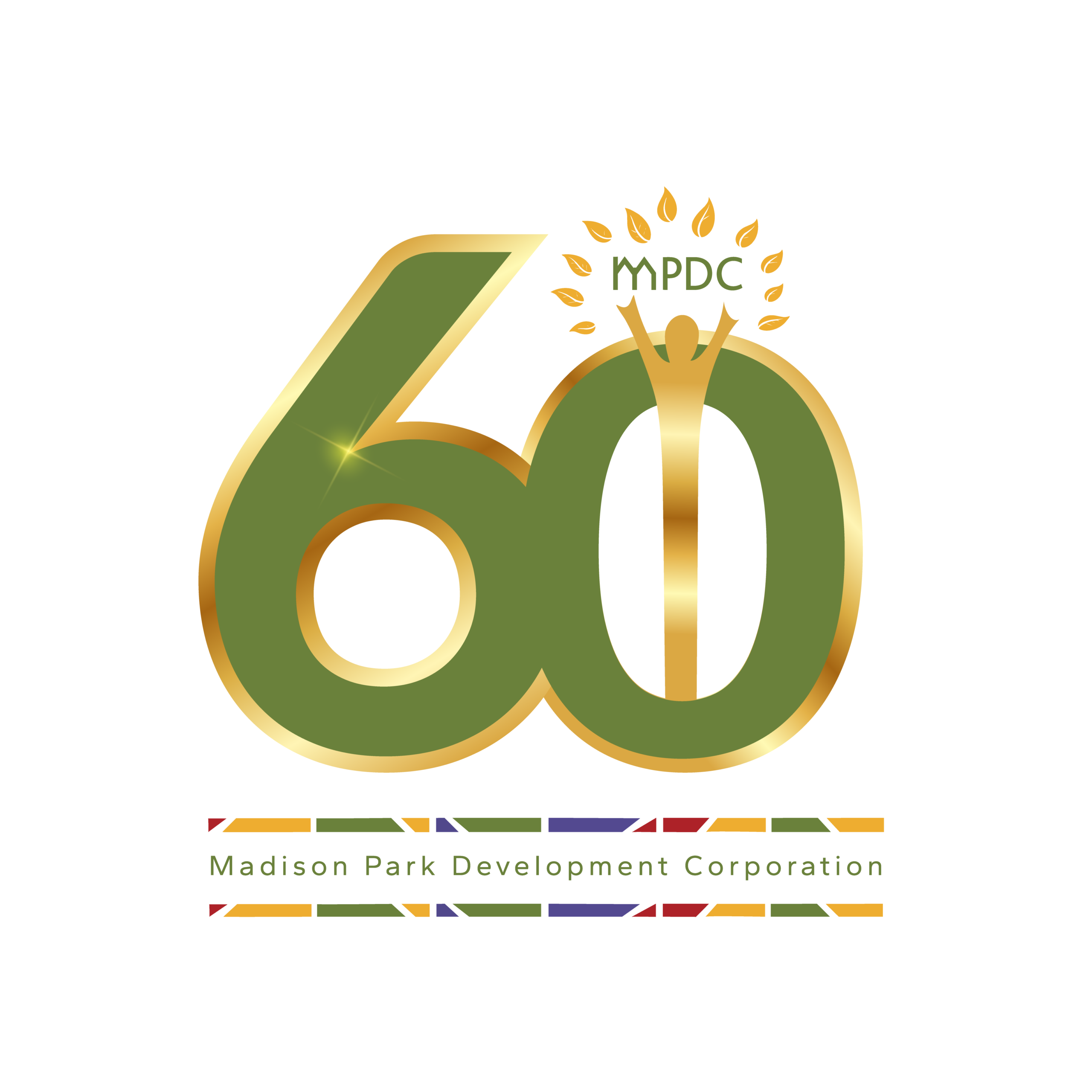 MPDC 60th Anniversary logo for light backgrounds